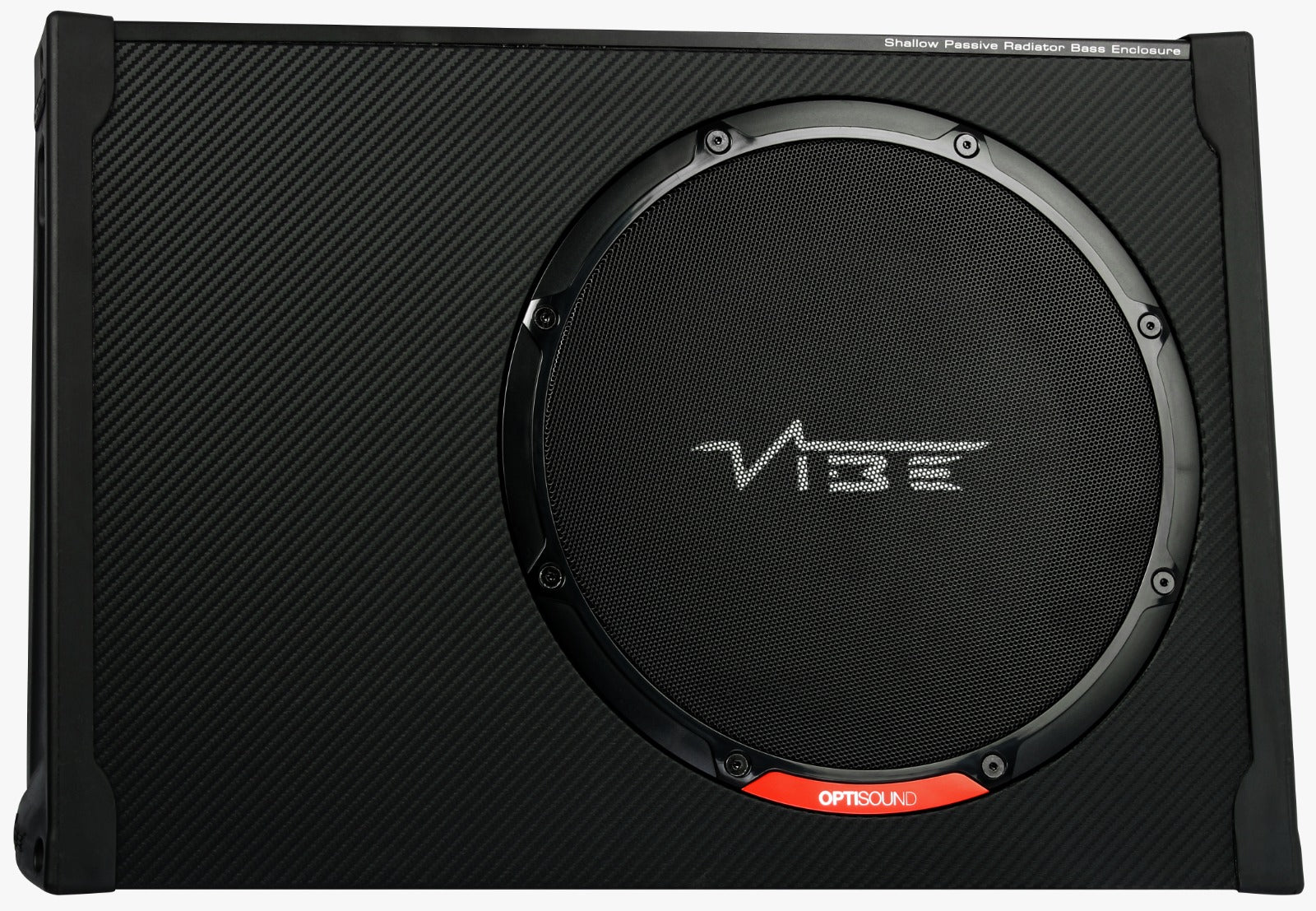 Vibe BLACKAIRT12S-V0 - Black Air Slimline 12 inch Passive Radiator Subwoofer Enclosure