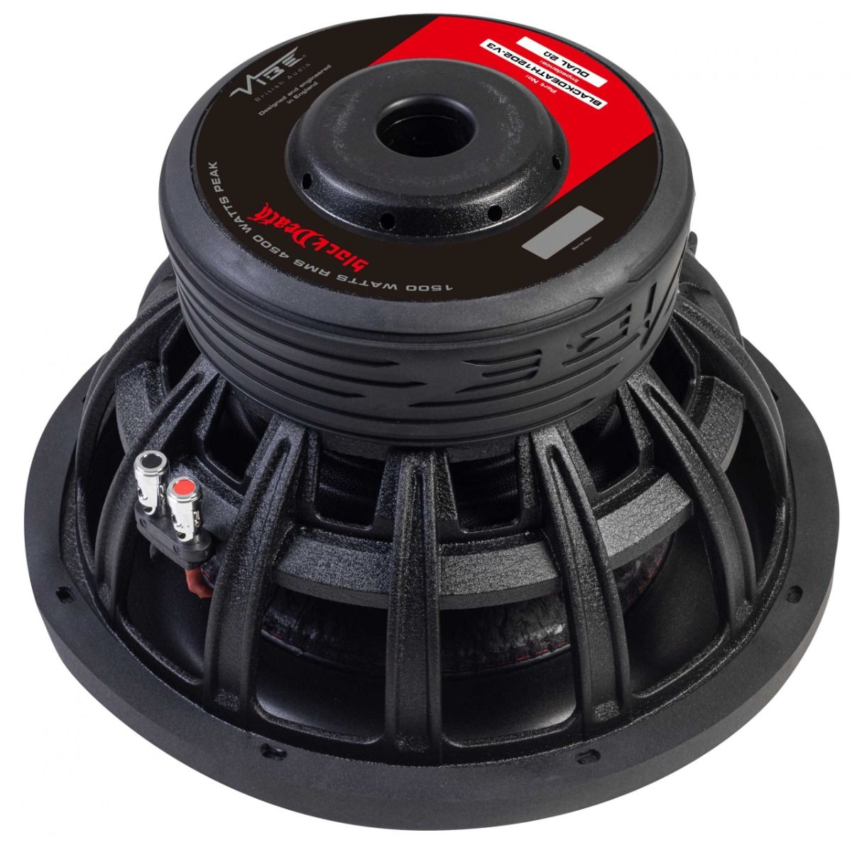Vibe BD12D4-V2 12 inch BLACKDEATH Bass Car Subwoofer Dual 2 Ohm 4500W