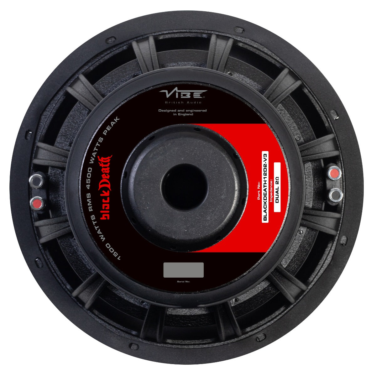 Vibe BLACKDEATH12D2-V4 - 12" Street Bass Car Subwoofer Dual 2 Ohm 4500W