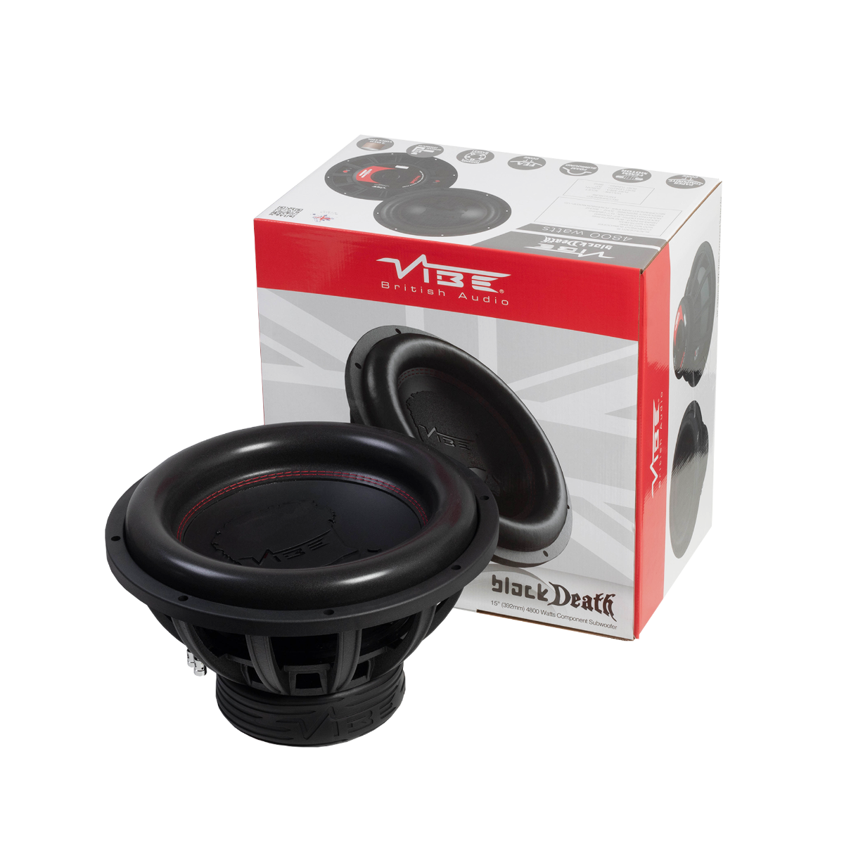 Vibe BLACKDEATH15D2-V3 - 15" Street Bass Car Subwoofer Dual 2Ohm 4800W