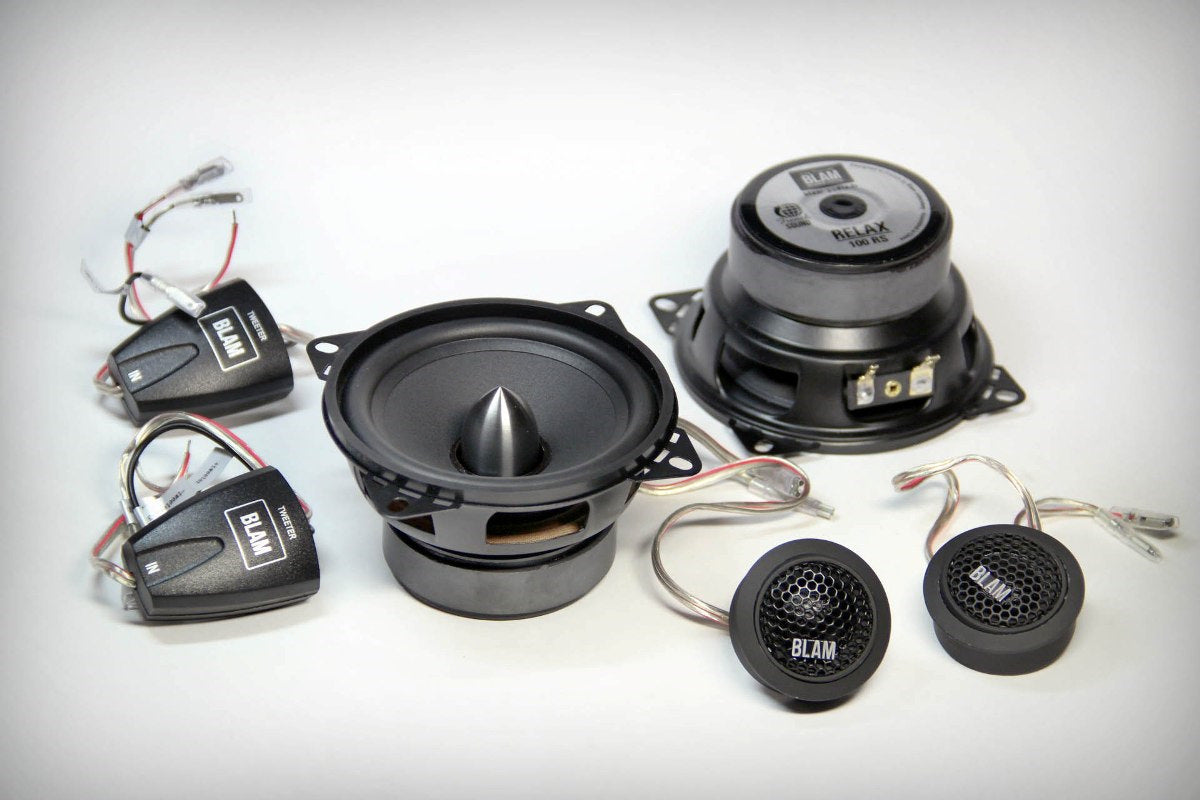 BLAM Relax 100RS 100mm (4inch) Hi-efficiency 2ohm, 2-Way Component speakers (PAIR)