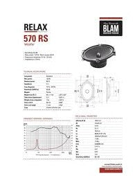 BLAM BL-570RS 5" x 7" High-end premium2 way Component Speakers