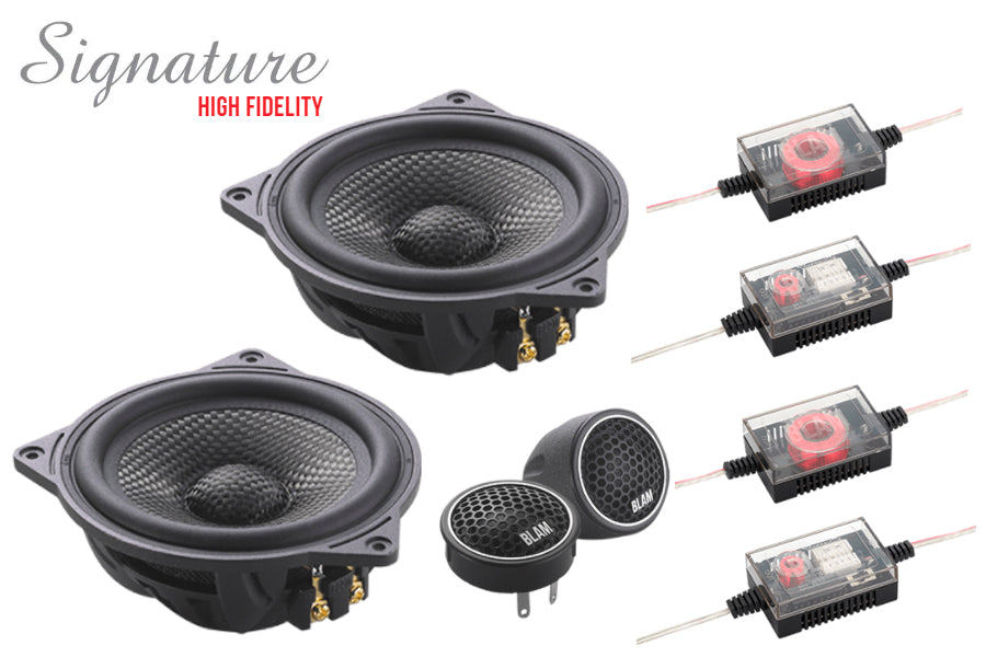 BLAM BL-S100N24+ 4" SIGNATURE High Fidelity 2-Way component speaker system for BMW/ Mercedes