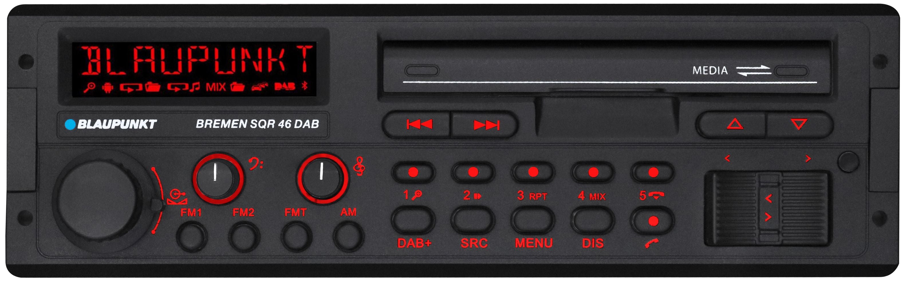Blaupunkt Bremen SQR46 DAB+ Tuner, Bluetooth Handsfree Set, Retro Design Car Stereo