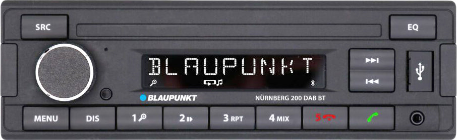 Blaupunkt NURNBERG 200DAB BT Bluetooth, DAB Tuner, Handsfree, USB, Aux-In w/ DAB Aerial