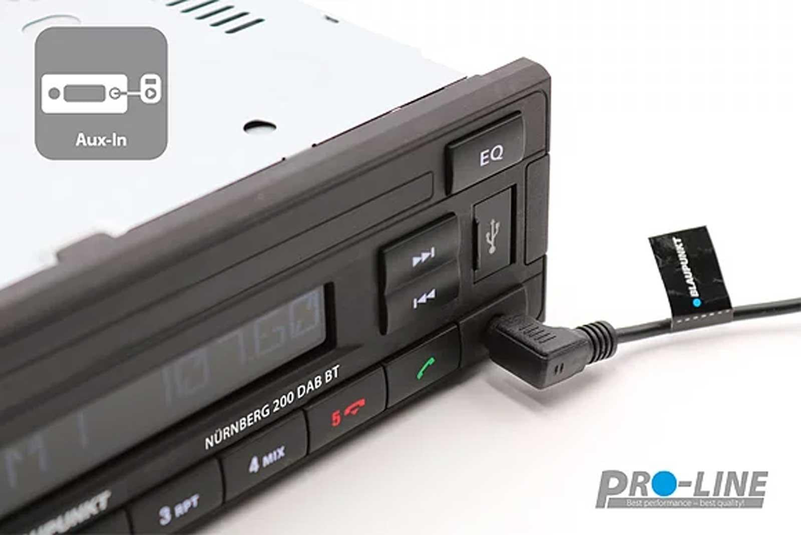 Blaupunkt NURNBERG 200DAB BT Bluetooth, DAB Tuner, Handsfree, USB, Aux-In