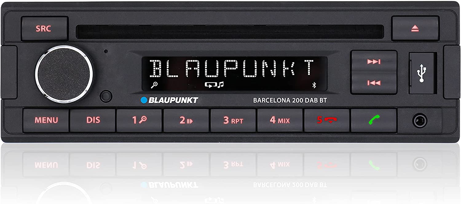 Blaupunkt BARCELONA 200DAB BT Bluetooth, CD/MP3, DAB Tuner, Handsfree, USB, Aux-In w/ DAB Aerial
