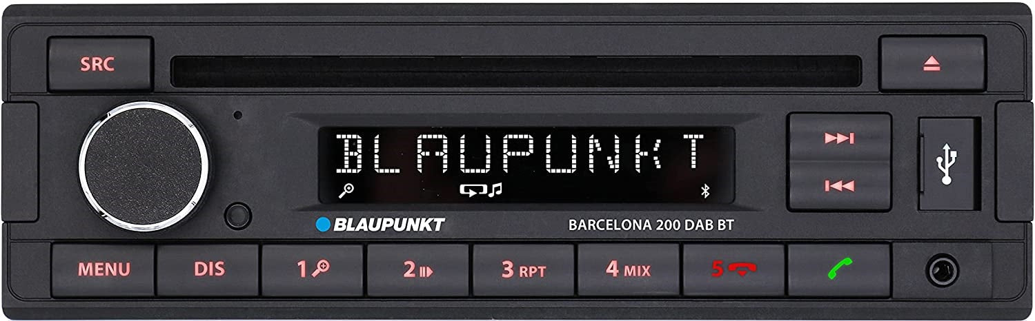 Blaupunkt BARCELONA 200DAB BT Bluetooth, CD/MP3, DAB Tuner, Handsfree, USB, Aux-In w/ DAB Aerial