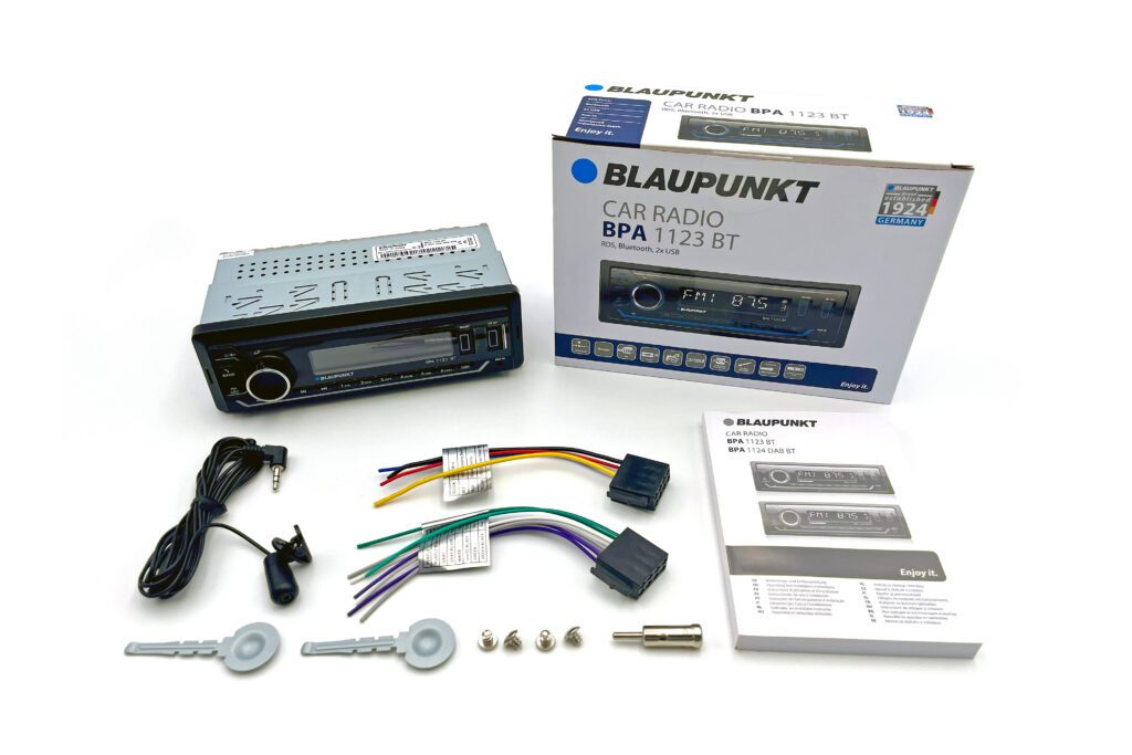 Blaupunkt BPA1123BT Single Din Mechless Front USB Bluetooth FM Tuner