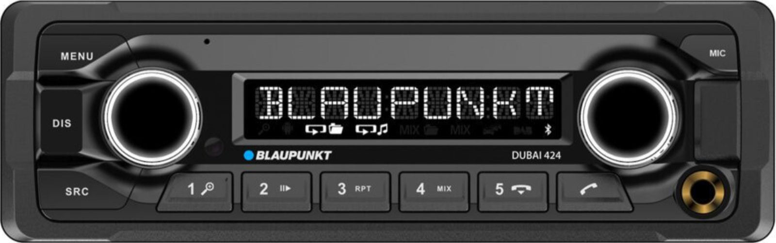Blaupunkt Dubai 424 24 volt radio with Bluetooth USB MP3 AUX input Heavy Duty for bus, lorry