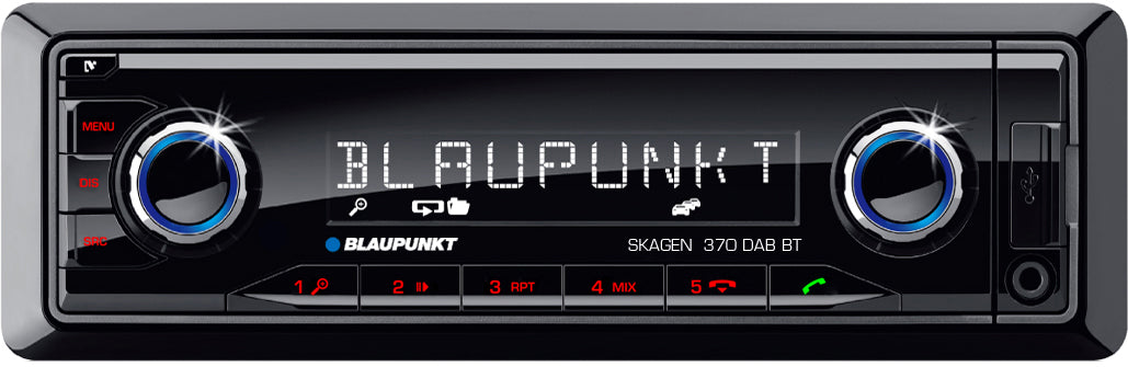 Blaupunkt SKAGEN 370BT Bluetooth Mechless DAB Tuner Radio MP3 USB AUX Inc DAB antenna