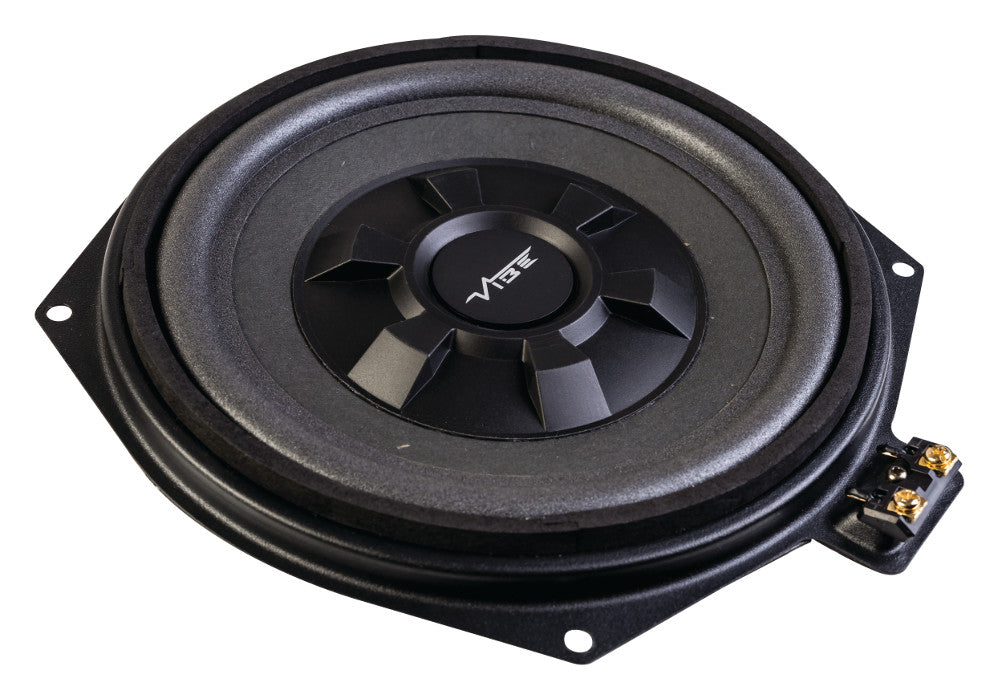 Vibe OPTISOUNDBMW BMW 8" Underseat Car Subs & 4" Front Door Component Speaker Upgrade Kit