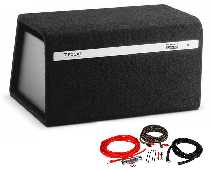 Focal Bomba BP20 8-inch Compact Active Class D Amplified Subwoofer Enclosure w/ 8G KIT