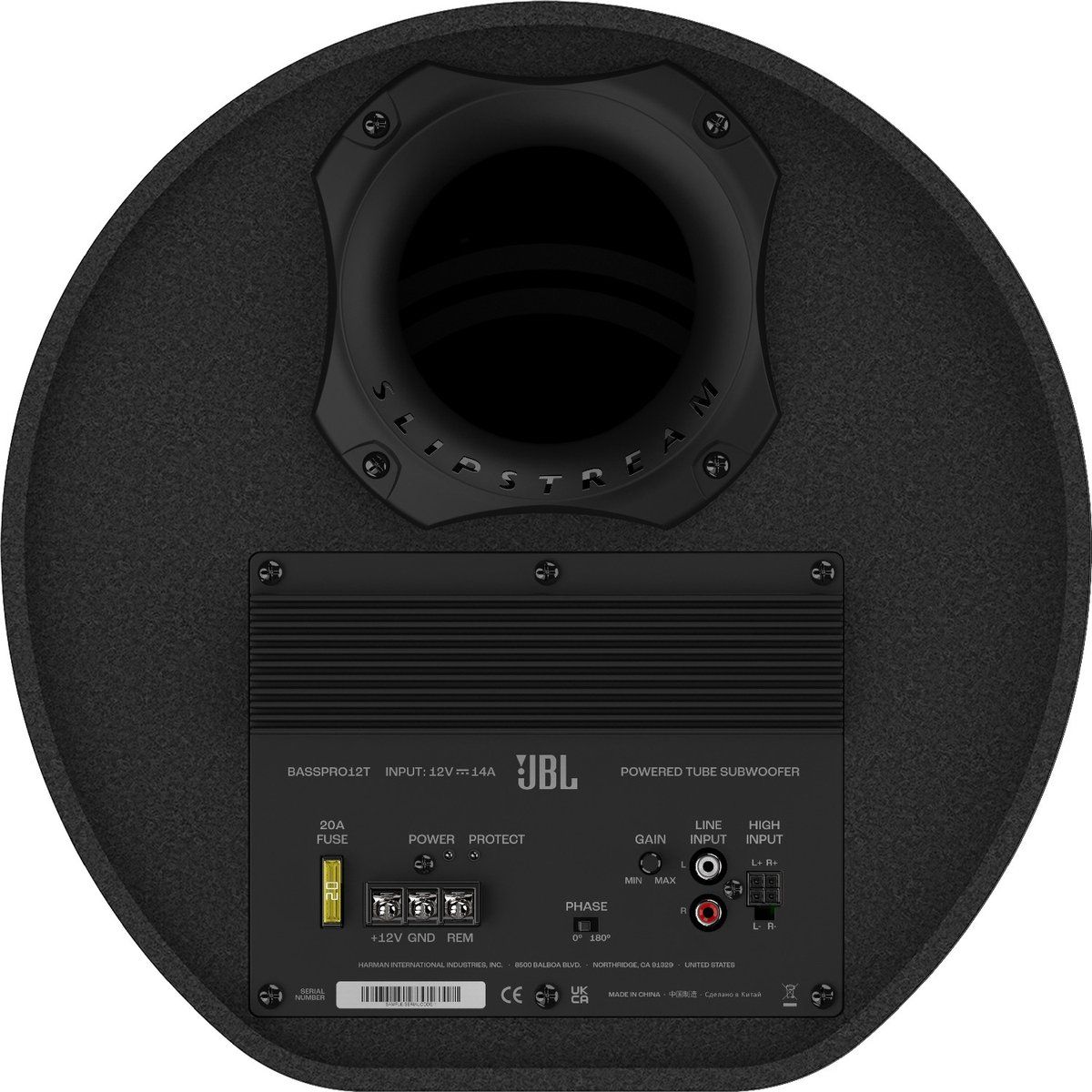 JBL Basspro Tube BP12T  12" w/ Built-in Amplifier Active 450w Bass Tube
