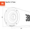 JBL Basspro Tube BP12T  12" w/ Built-in Amplifier Active 450w Bass Tube