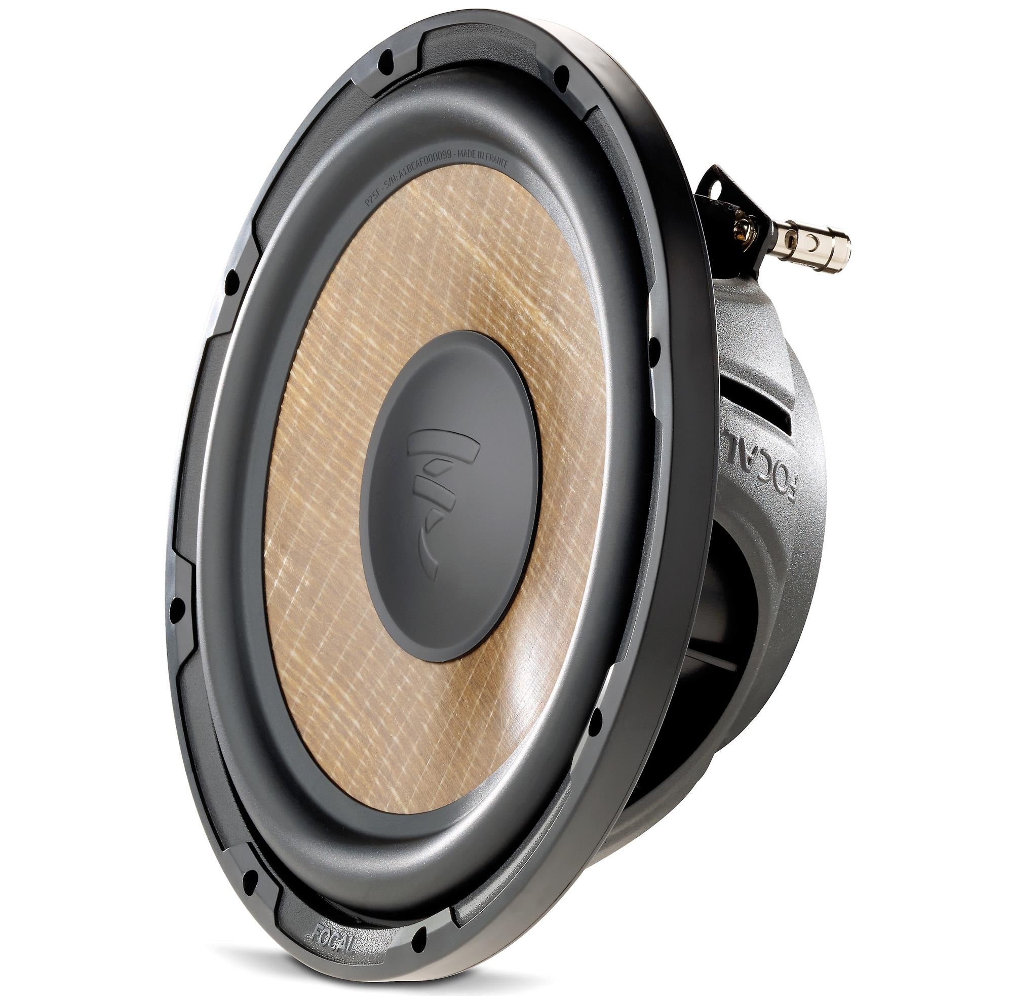 Focal P25FSE - 10" 4-ohm Flax Cone 560 Watt Shallow-mount Component Subwoofer