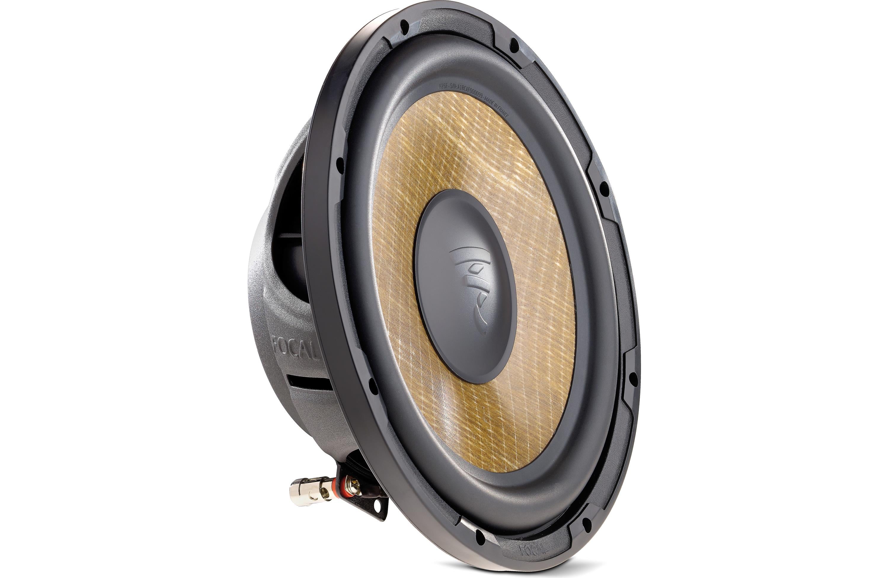 Focal P25FS - 10" 4-ohm Flax Cone 560 Watt Shallow-mount Component Subwoofer