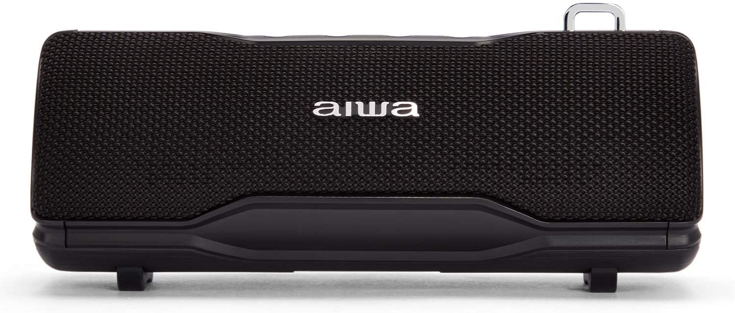 Aiwa BST-500BK TWS Portable Stereo Bluetooth Speaker Black for Android or iPhone