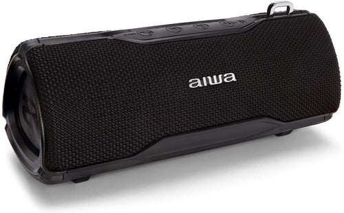 Aiwa BST-500BK TWS Portable Stereo Bluetooth Speaker Black for Android or iPhone