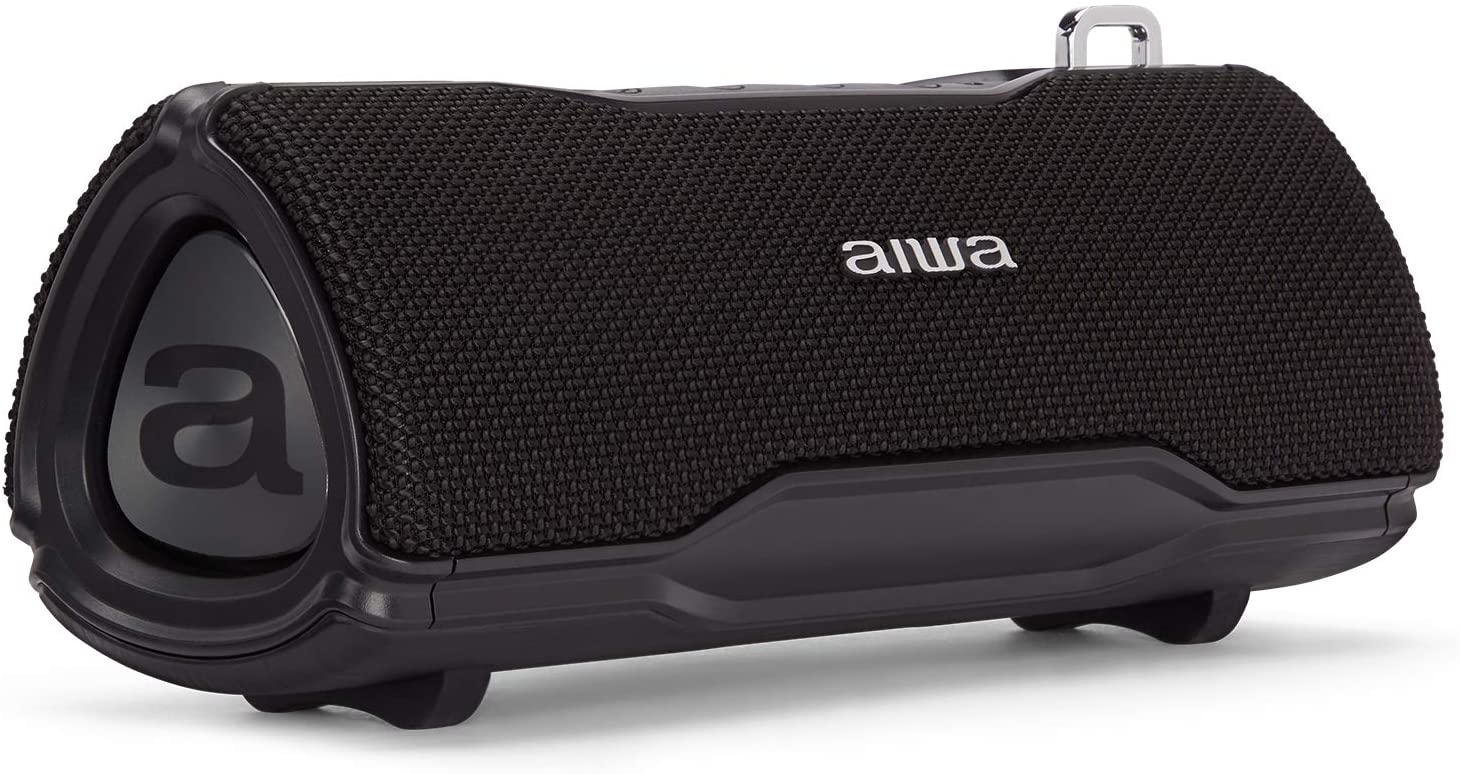 Aiwa BST-500BK TWS Portable Stereo Bluetooth Speaker Black for Android or iPhone