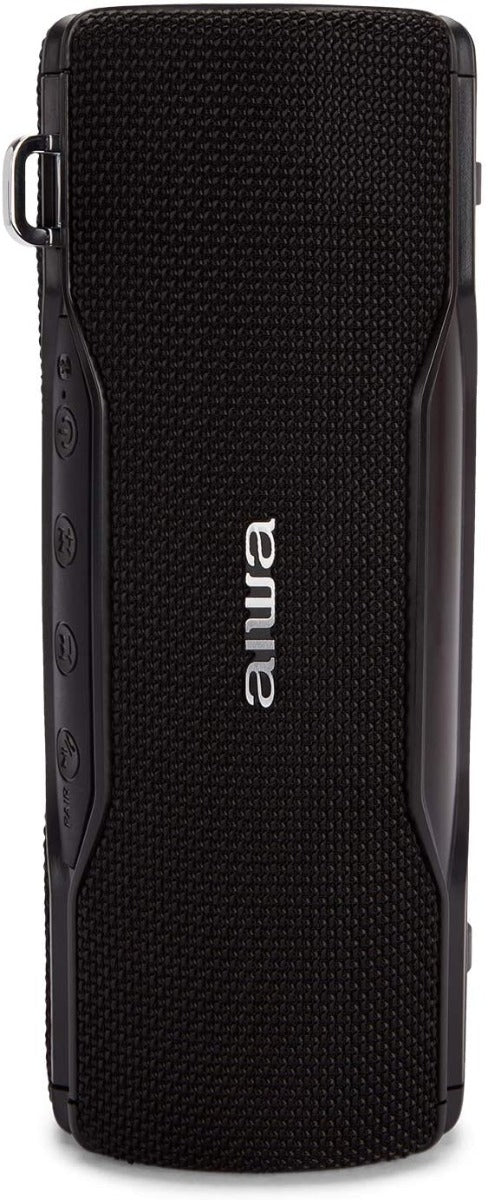 Aiwa BST-500BK TWS Portable Stereo Bluetooth Speaker Black for Android or iPhone