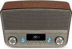 AIWA BSTU-750BR Vintage 50w RMS BT Multimedia Home Speaker - Brown