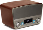 AIWA BSTU-750BR Vintage 50w RMS BT Multimedia Home Speaker - Brown