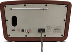 AIWA BSTU-750BR Vintage 50w RMS BT Multimedia Home Speaker - Brown