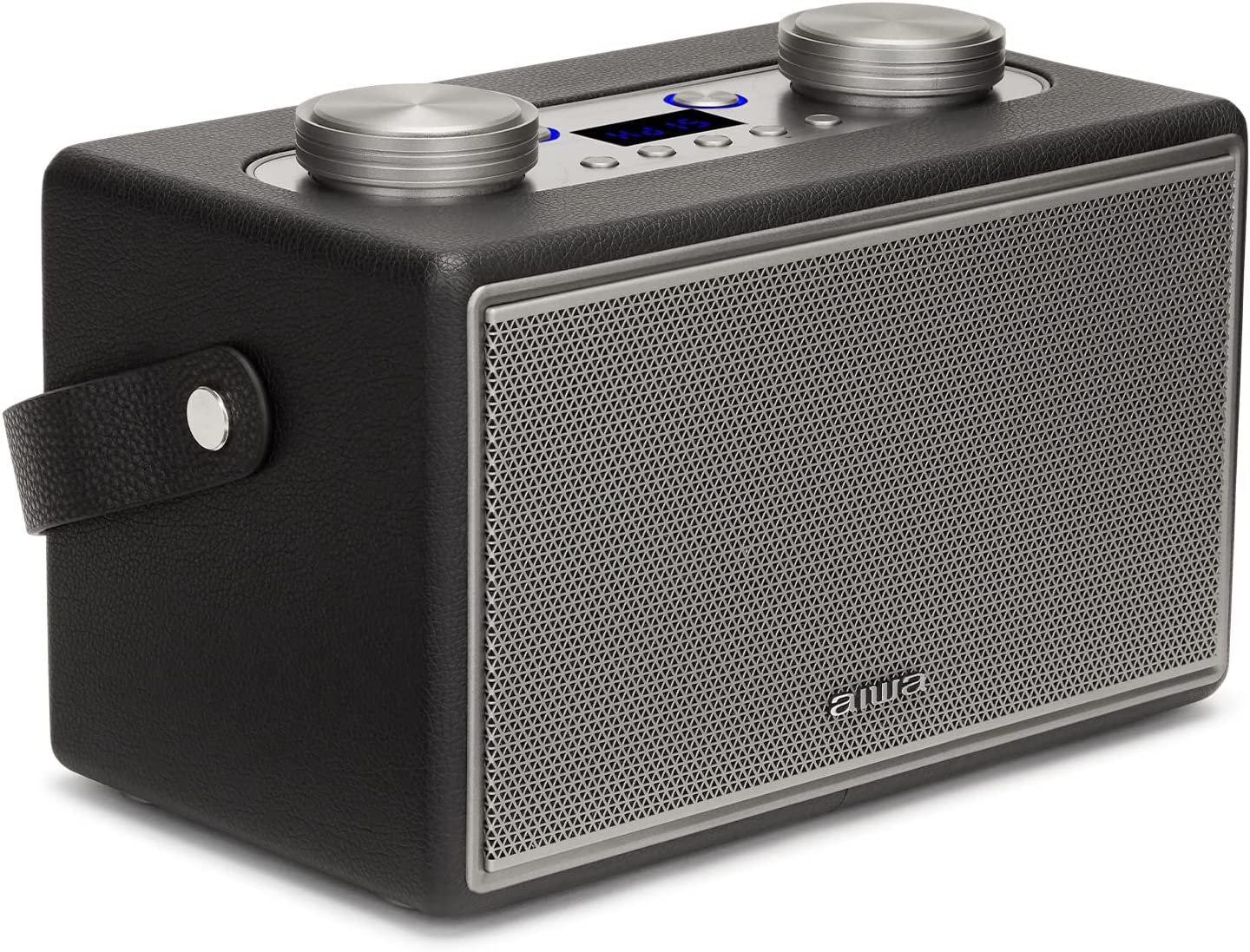 AIWA BSTU-800BK 50w RMS Bluetooth Speaker with FM Radio, Mic/Guitar Input & HDMI-ARC Black