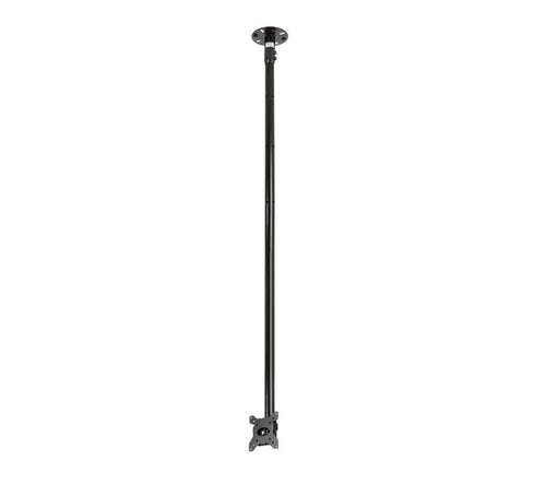 B-Tech BT5810 Long Drop Flat Screen Ceiling Mount for Screens up to 23" - 1.5m Black