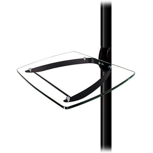B-Tech BT7088 Large Stylish Glass AV Component Shelf Silver