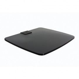 B-Tech BT7172 Small Accessory Shelf Black Glass