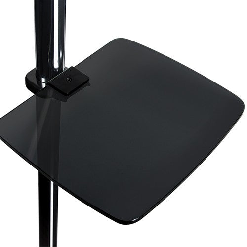B-Tech BT7172 Small Accessory Shelf Black Glass