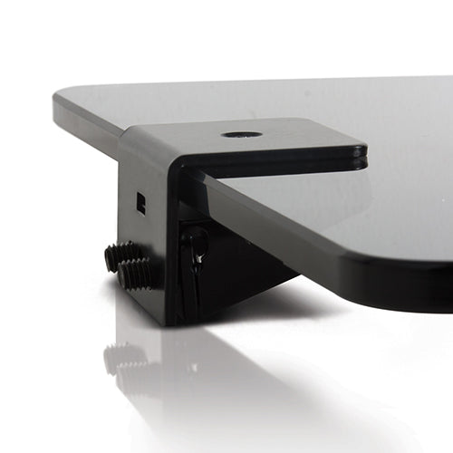 B-Tech BT7172 Small Accessory Shelf Black Glass