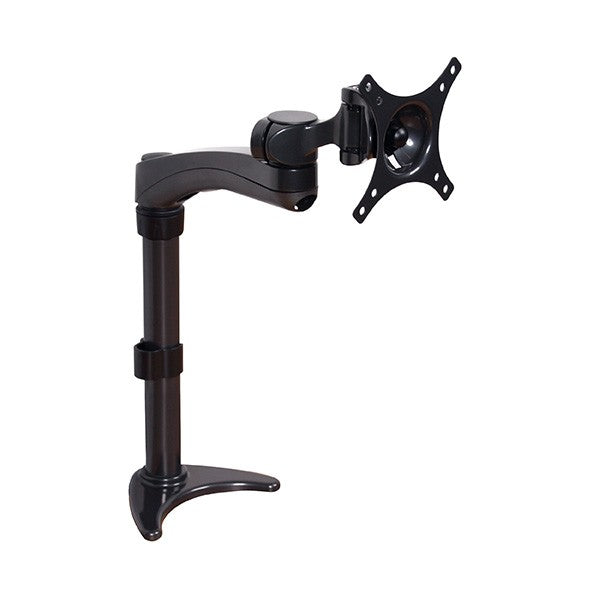 B-Tech BT7372 Single Arm Flat Screen Desk Mount in Graphite Black