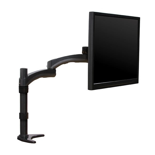 B-Tech BT7373 Double Arm Flat Screen Desk Mount in Graphite Black