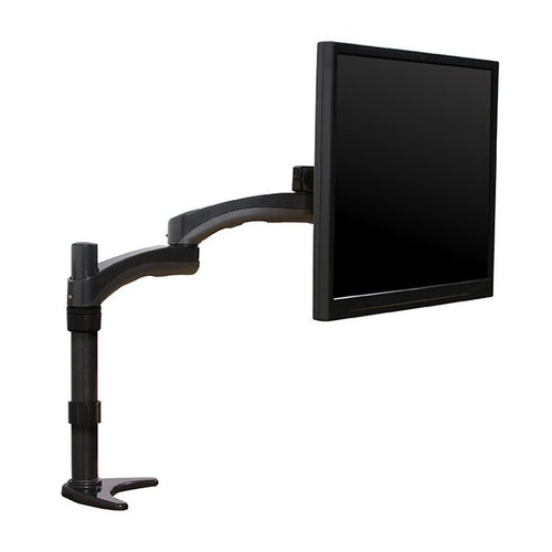 B-Tech BT7373 Double Arm Flat Screen Desk Mount in Graphite Black