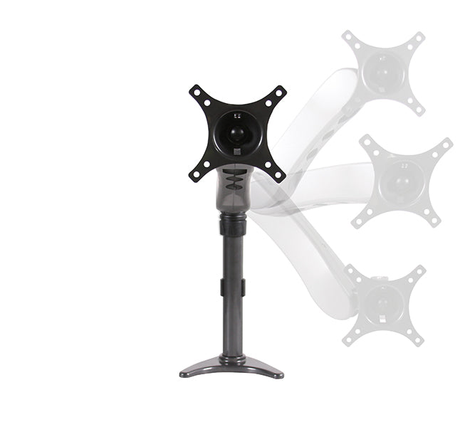 B-Tech BT7383 Full Motion Double Arm Flat Screen Desk Mount Black