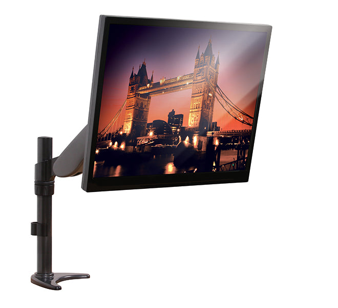 B-Tech BT7383 Full Motion Double Arm Flat Screen Desk Mount Black
