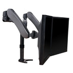B-Tech BT7384 Full Motion Twin Screen with Dual Articulated Arms Flat Screen Desk Mount