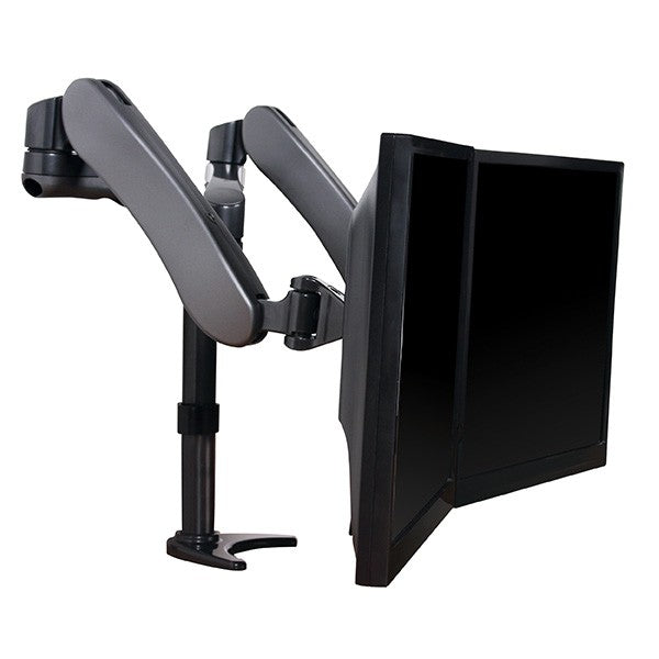 B-Tech BT7384 Full Motion Twin Screen with Dual Articulated Arms Flat Screen Desk Mount