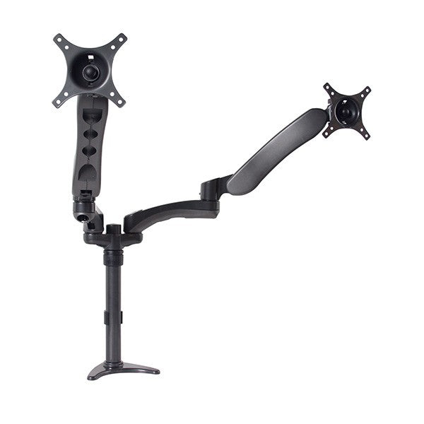B-Tech BT7384 Full Motion Twin Screen with Dual Articulated Arms Flat Screen Desk Mount