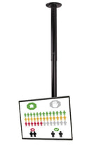 B-Tech BT8420 Telescopic TV Ceiling Mount in Black