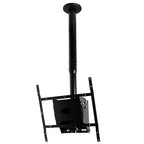 B-Tech BT8426 Adjustable Drop Flat Screen Ceiling Mount with Tilt for Screens up to 50"  Black