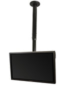 B-Tech BT8426 Adjustable Drop Flat Screen Ceiling Mount with Tilt for Screens up to 50"  Black