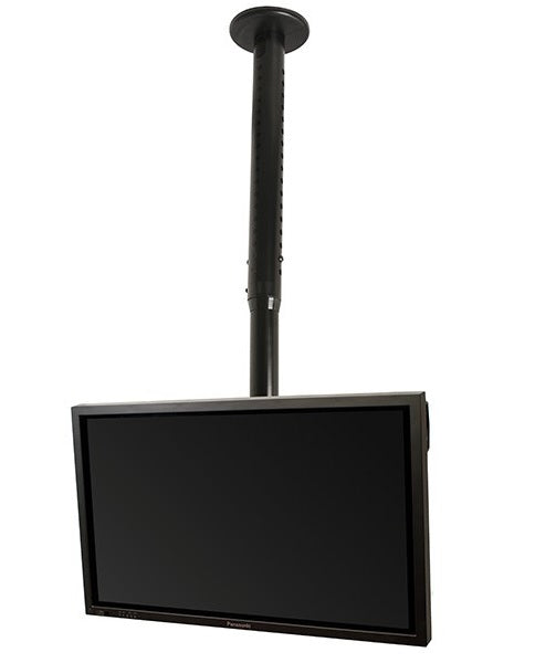B-Tech BT8426 Adjustable Drop Flat Screen Ceiling Mount with Tilt for Screens up to 50" Silver