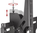 B-Tech BT8426 Adjustable Drop Flat Screen Ceiling Mount with Tilt for Screens up to 50" Silver