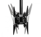 B-Tech BT8428-200 Back to Back Flat Screen Ceiling Mount with Tilt for Screens up to 50" - 2m Chrome