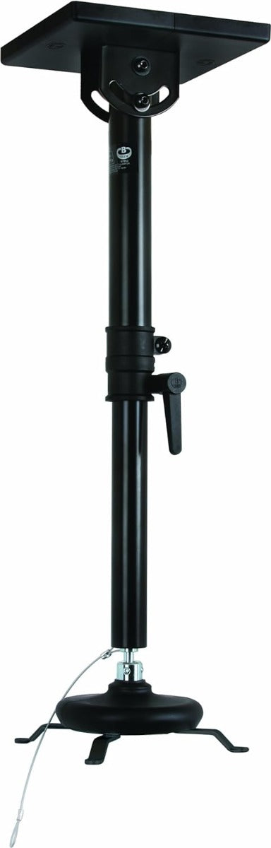 B-Tech BT882 Projector Ceiling Mount with Medium Drop in Black