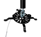 B-Tech BT882 Projector Ceiling Mount with Medium Drop in Black
